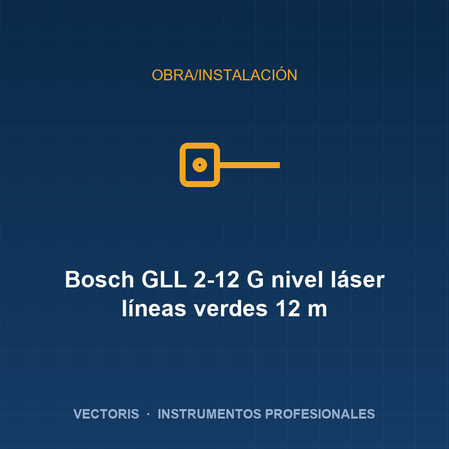 Bosch GLL 2-12 G nivel láser líneas verdes 12 m