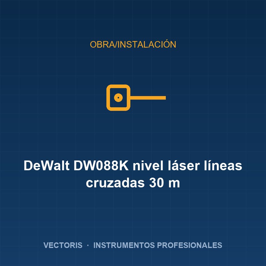 DeWalt DW088K nivel láser líneas cruzadas 30 m